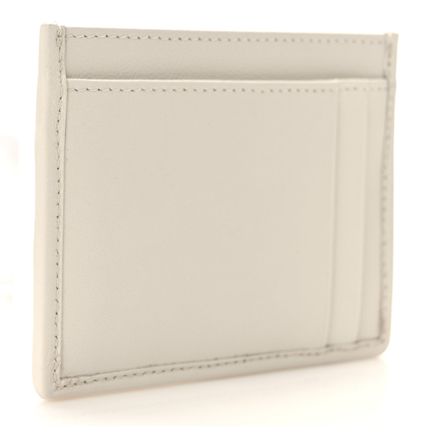 Nappa Matelasse Card Holder White