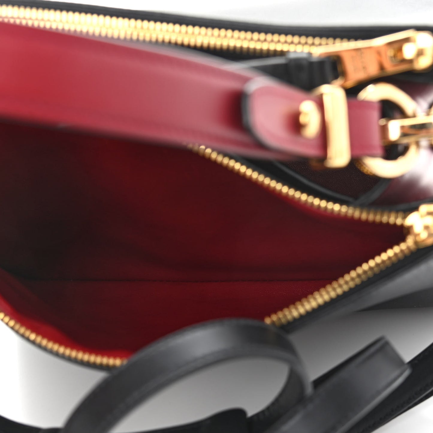 New Calfskin Small Deux Shoulder Bag Black