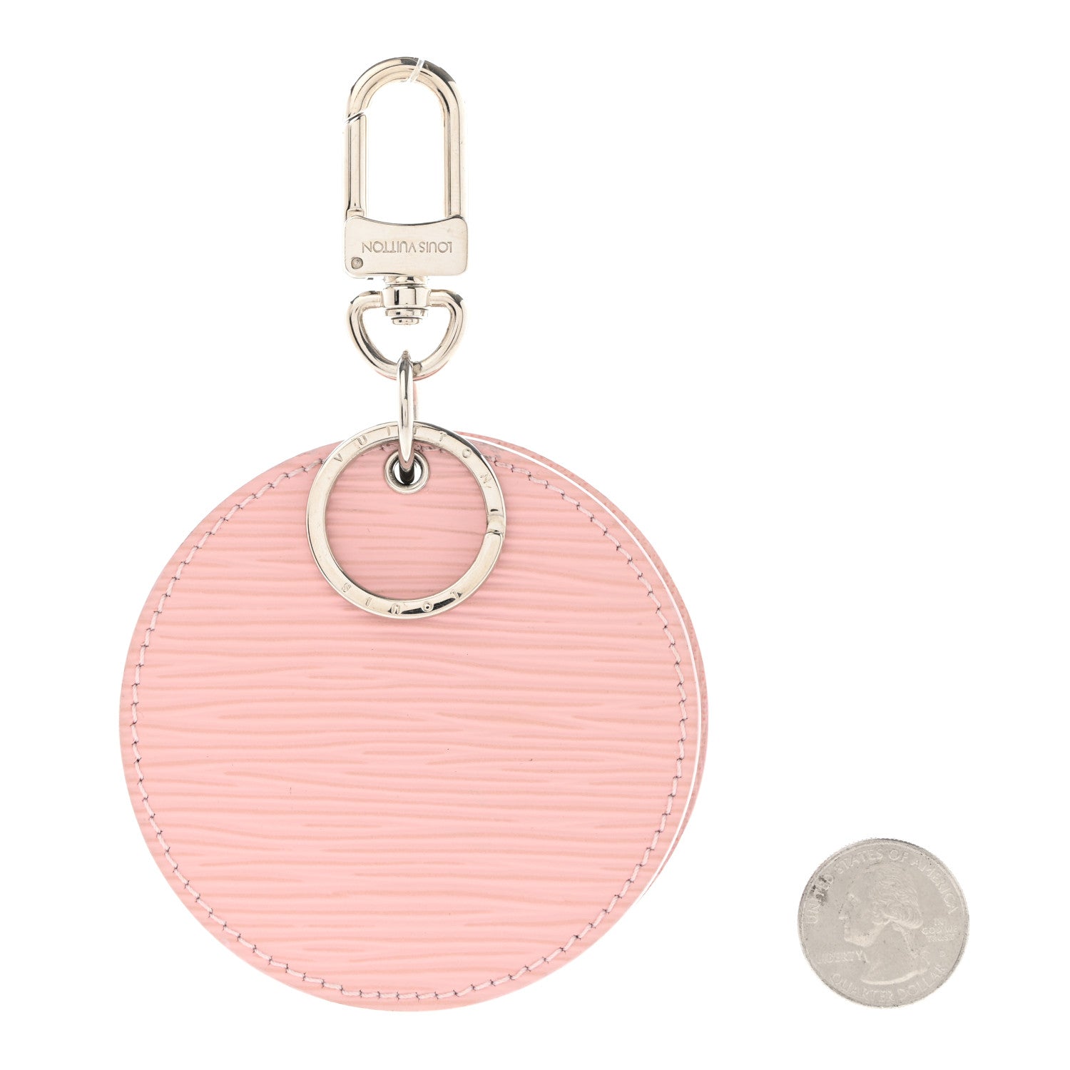 Louis Vuitton LOUIS VUITTON Epi Mirror Bag Charm Key Holder Rose Ballerine 3 of 5