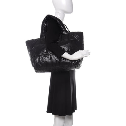 Chanel Nylon Quilted Medium Coco Cocoon Reversible Tote Black 2 of 9