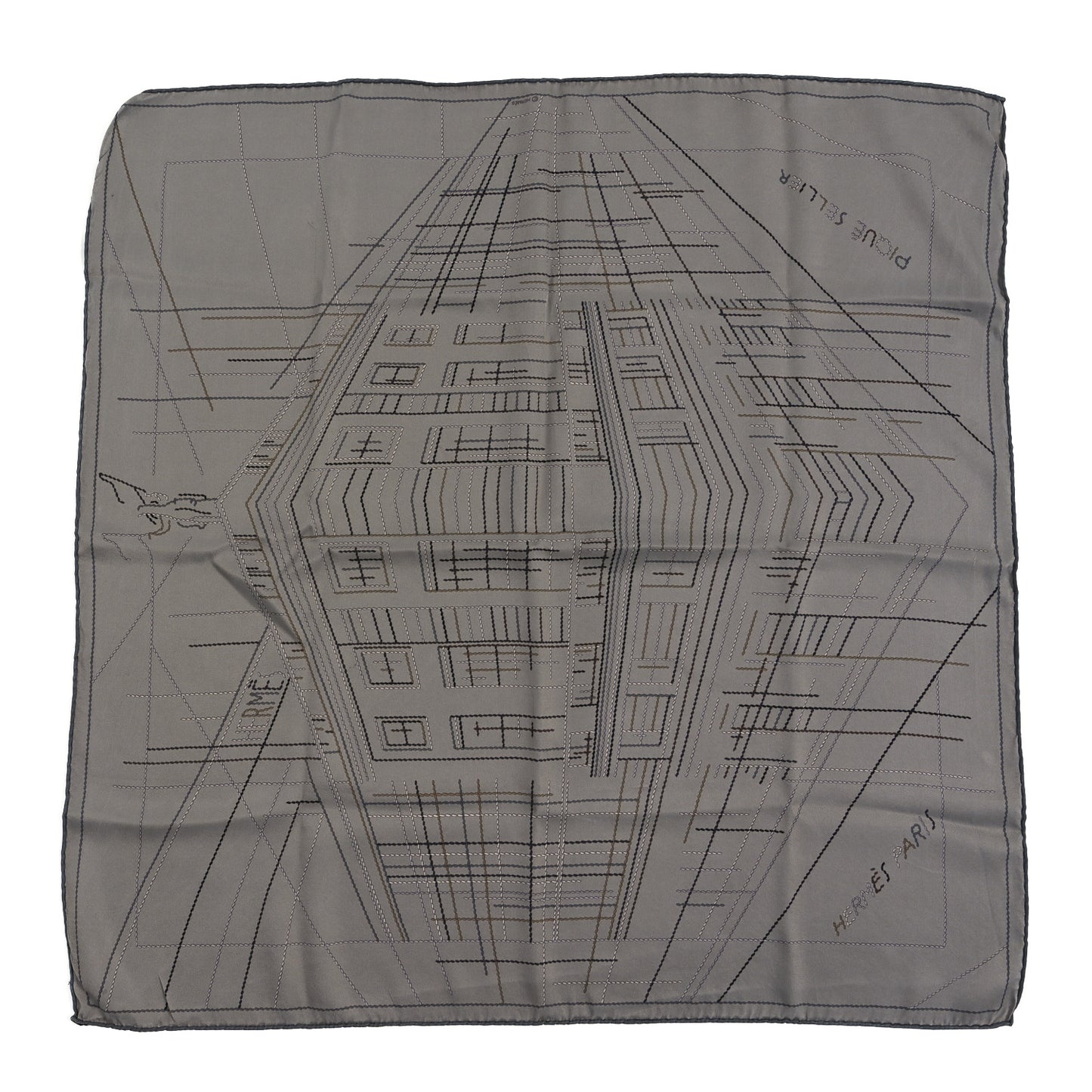 Silk Pique Sellier Scarf 70