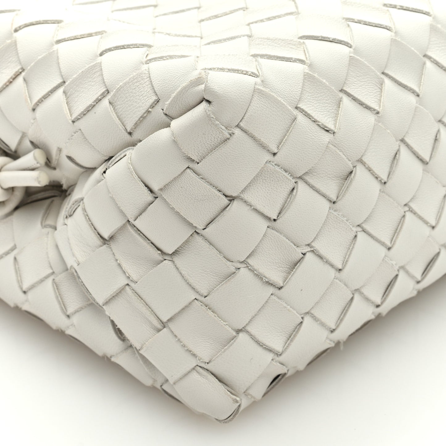Nappa Intrecciato Small Loop Camera Bag Chalk