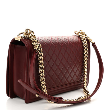 Chanel Lambskin Quilted New Medium Boy Flap Red 3 of 11