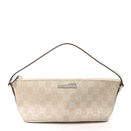 Gucci Monogram Boat Pochette White 1 of 10