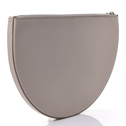 Burberry Goatskin Pecan Zip Pouch Limestone 2 of 4