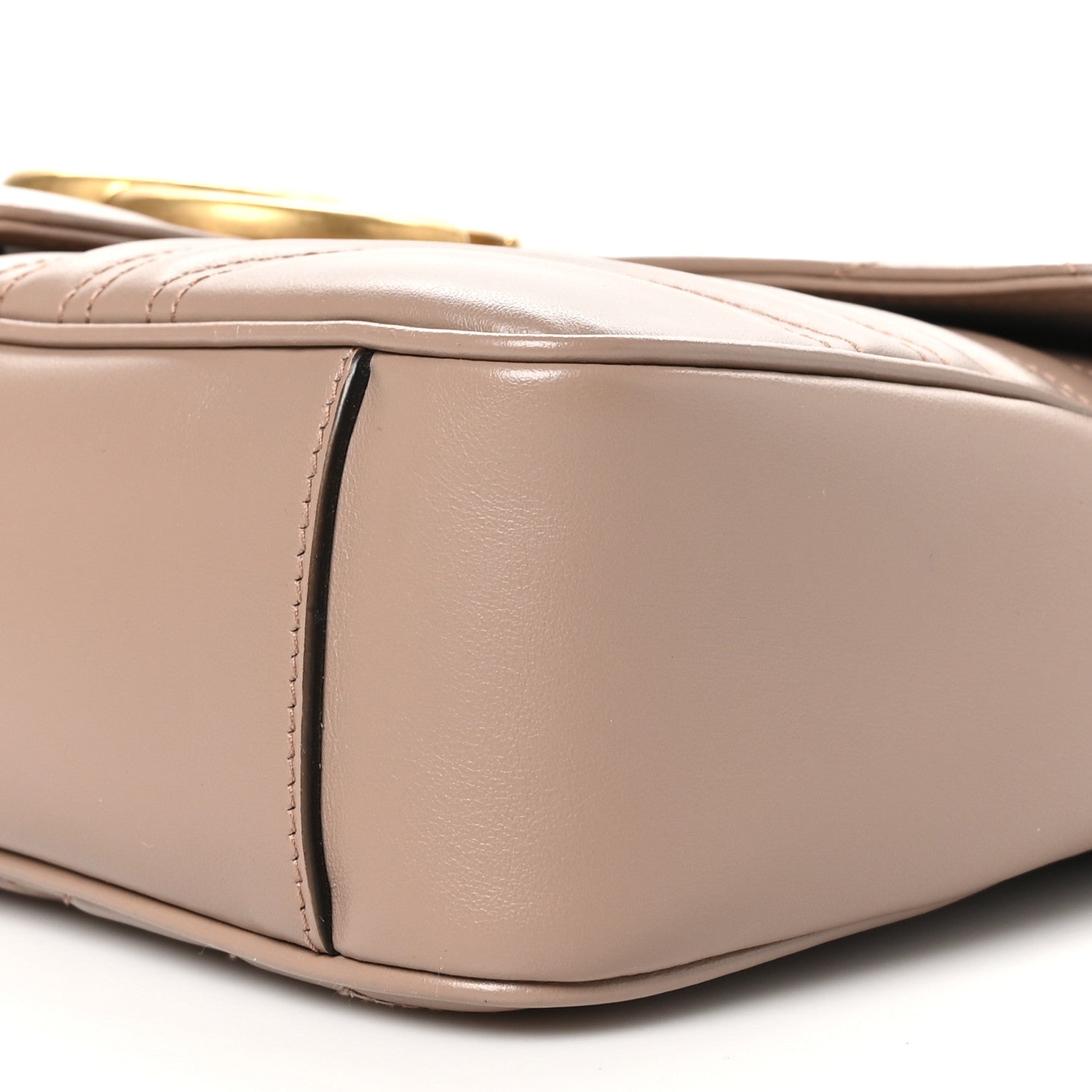 Gucci Calfskin Matelasse Medium GG Marmont Shoulder Bag Porcelain Rose 10 of 10