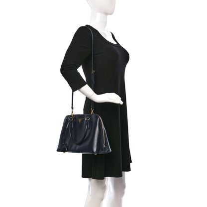 Prada Saffiano Vernice Medium Promenade Tote Royal 2 of 8