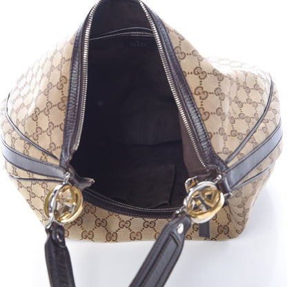 Gucci Monogram Large GG Twins Hobo Dark Brown 5 of 6