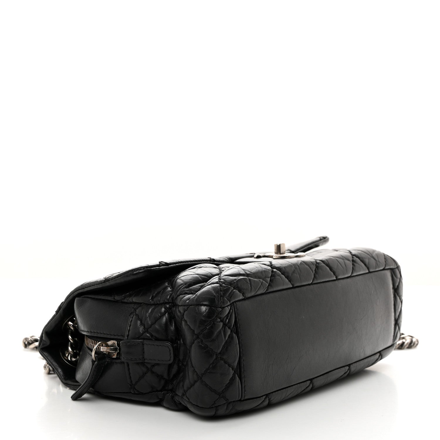 Chanel Aged Calfskin Medium New Portobello Flap Black 4 of 10