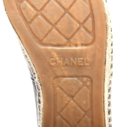 Chanel Lambskin CC Espadrilles 41 Black 7 of 11