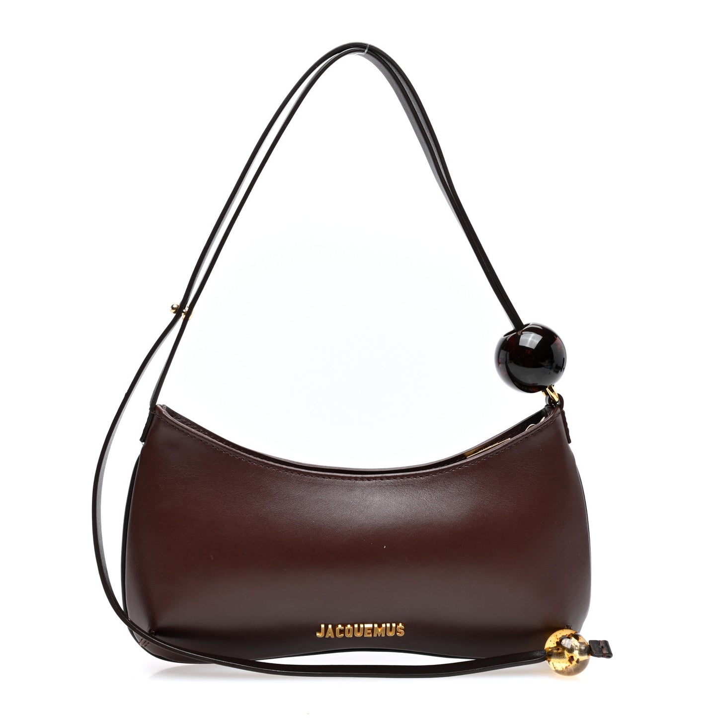 Smooth Calfskin Le Bisou Medium Brown