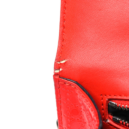 Christian Dior Patent Micro-Cannage Medium Diorama Flap Bag Red 12 of 14