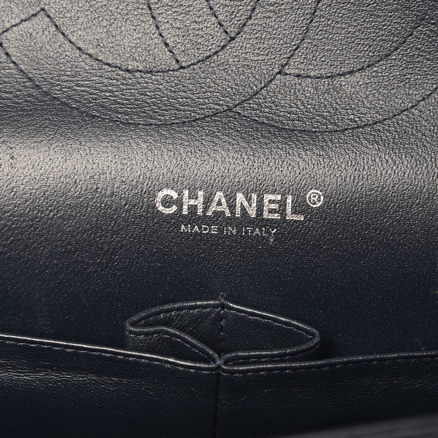 Chanel Patent Quilted Jumbo Double Flap Navy 7 of 11