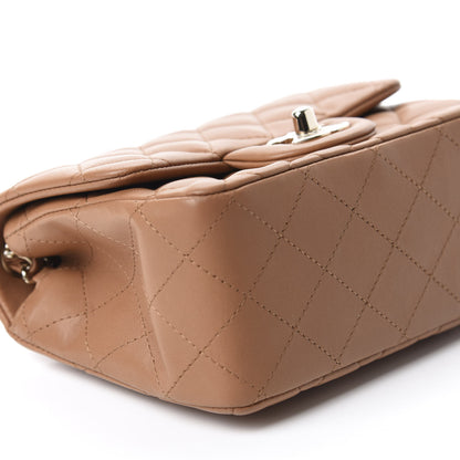 Chanel Lambskin Quilted Mini Square Flap Brown 6 of 11