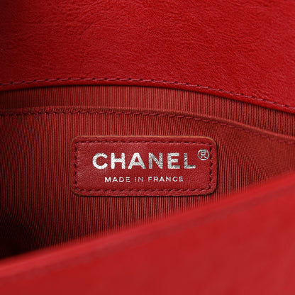 Chanel Calfskin Quilted Small Top Handle Boy Flap Red 6 of 12