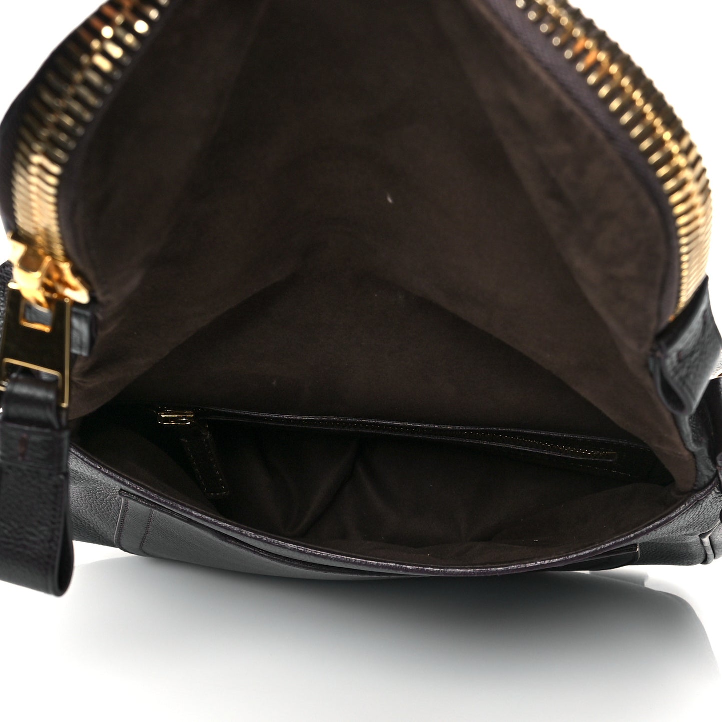 Pebbled Calfskin Large Jennifer Dark Brown