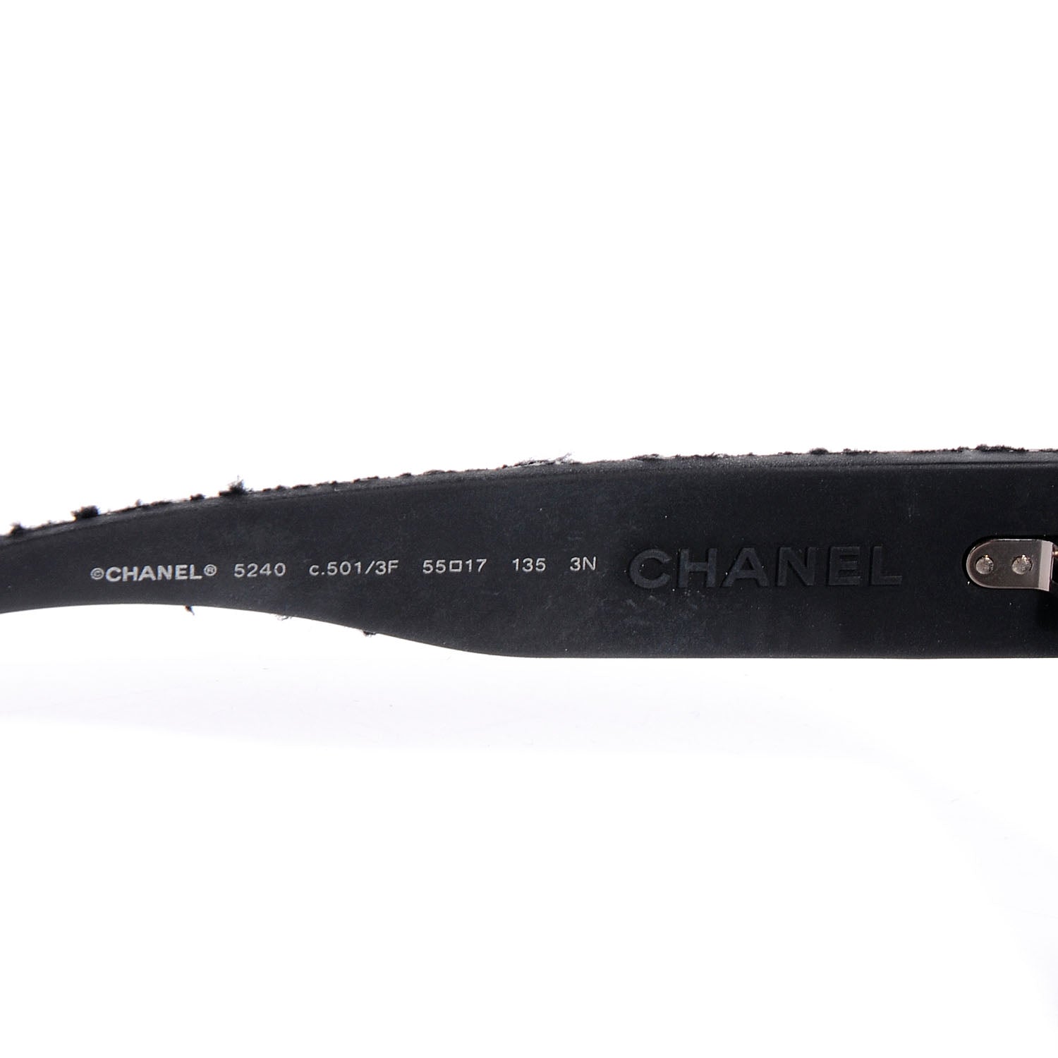 Chanel Tweed Boy CC Sunglasses 5240 Black 4 of 6