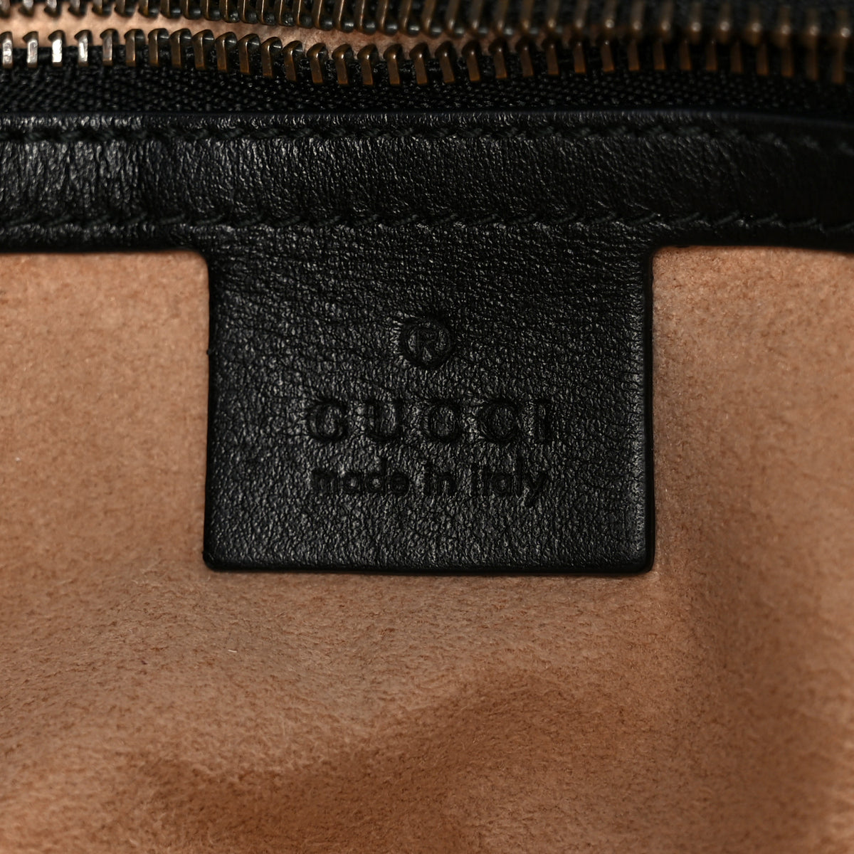 Gucci Calfskin Matelasse Small GG Marmont Shoulder Bag Black 6 of 11