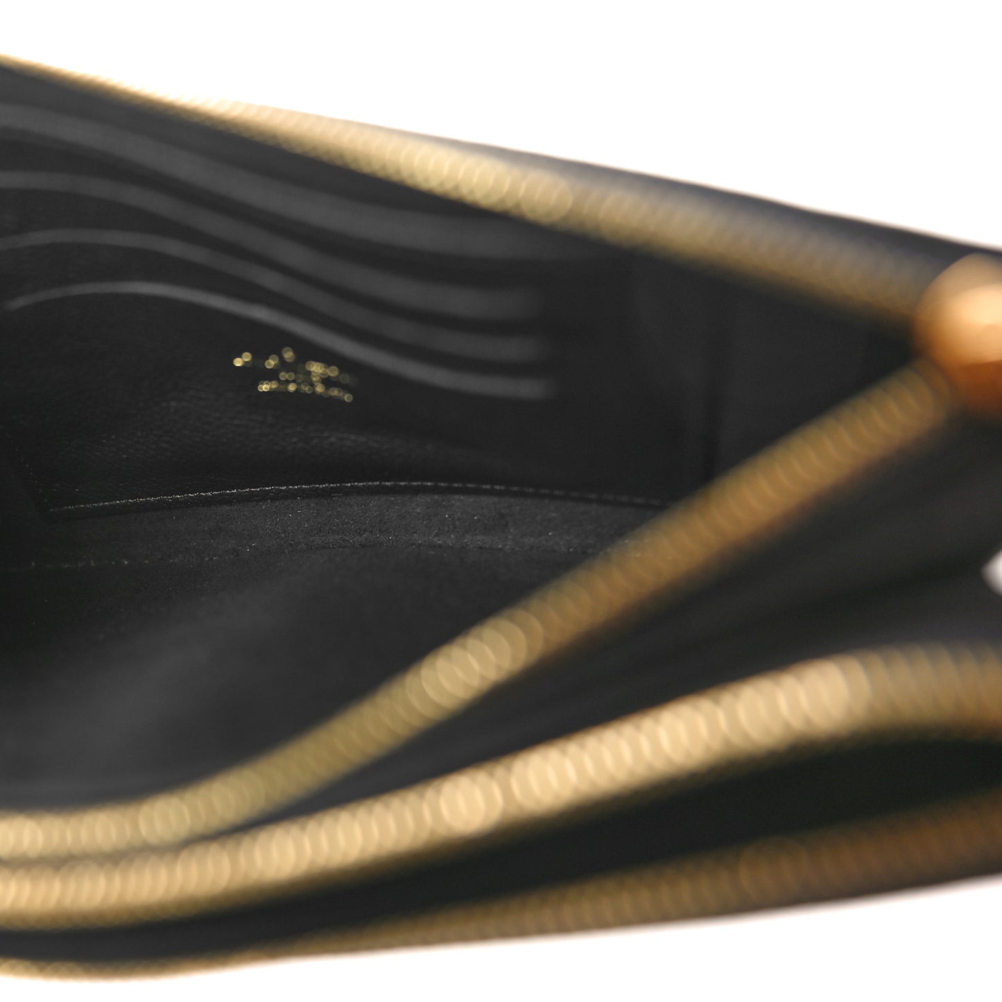 Empreinte Monogram Giant Double Zip Pochette Black Cream