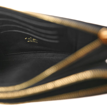 Louis Vuitton Empreinte Monogram Giant Double Zip Pochette Black Cream 5 of 11