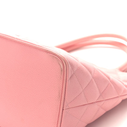 Chanel Caviar Medallion CC Tote Light Pink 9 of 16