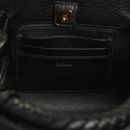 Mulberry Heavy Grain Small Iris Tote Black 6 of 10