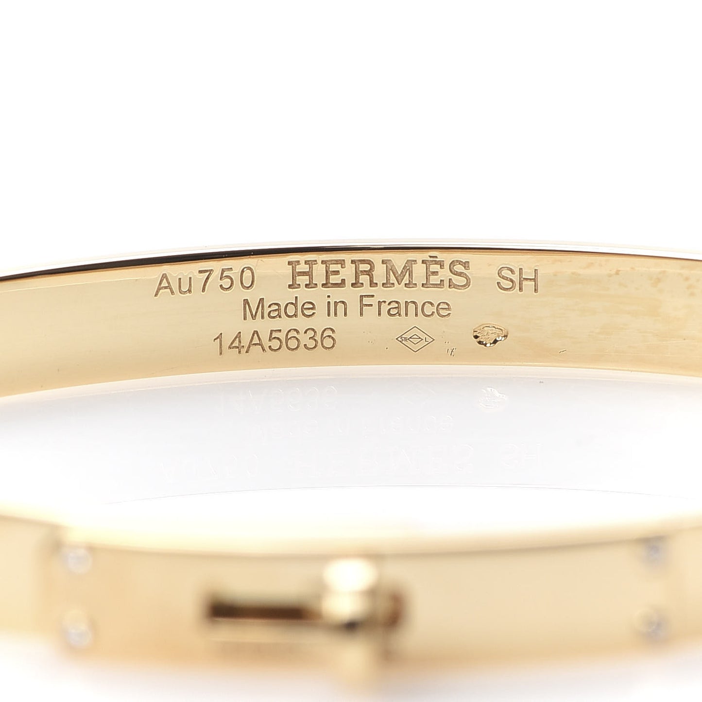 18K Yellow Gold Diamond PM Kelly Bracelet SH