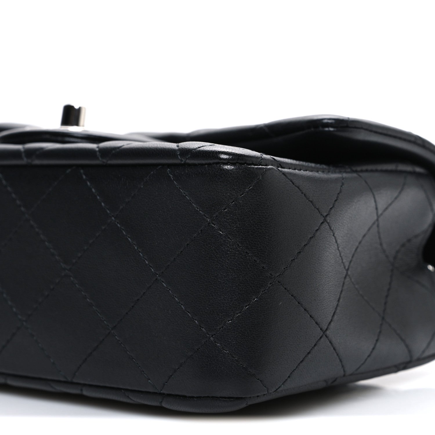 Chanel Lambskin Quilted Mini Rectangular Flap Black 10 of 11