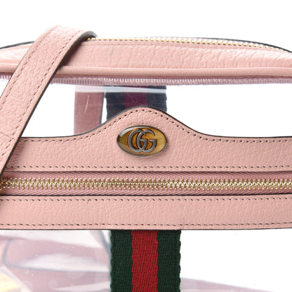 Gucci Vinyl Web Mini Ophidia Transparent Shoulder Bag Perfect Pink 9 of 10