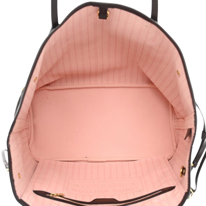 Louis Vuitton Damier Ebene Neo Neverfull MM Rose Ballerine 6 of 13
