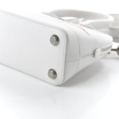 Balenciaga Calfskin Lipstick Logo XXS Ville Top Handle Bag White 7 of 9