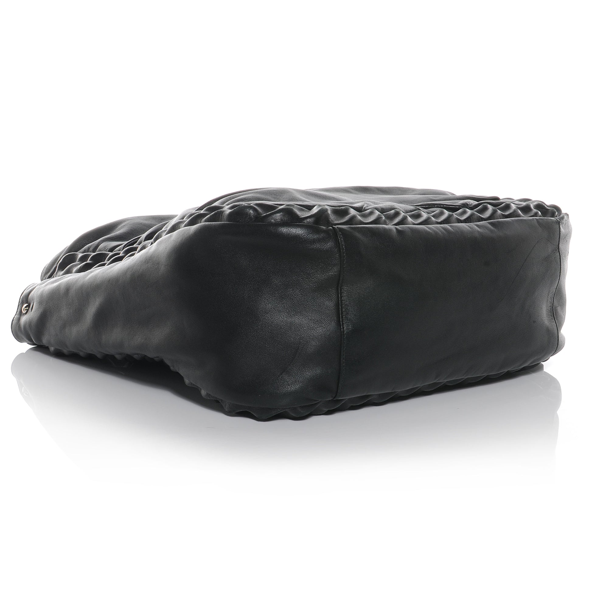 Saint Laurent Leather Large Roady Covered Chain Hobo Black 4 of 8