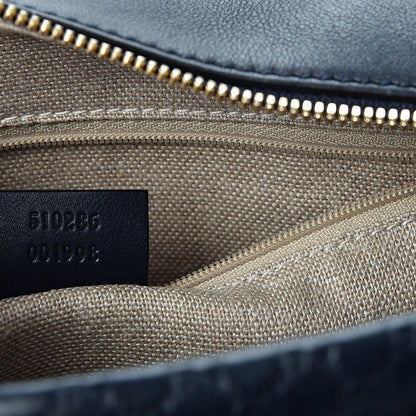 Gucci Microguccissima Medium Crossbody Bag Blue 6 of 9