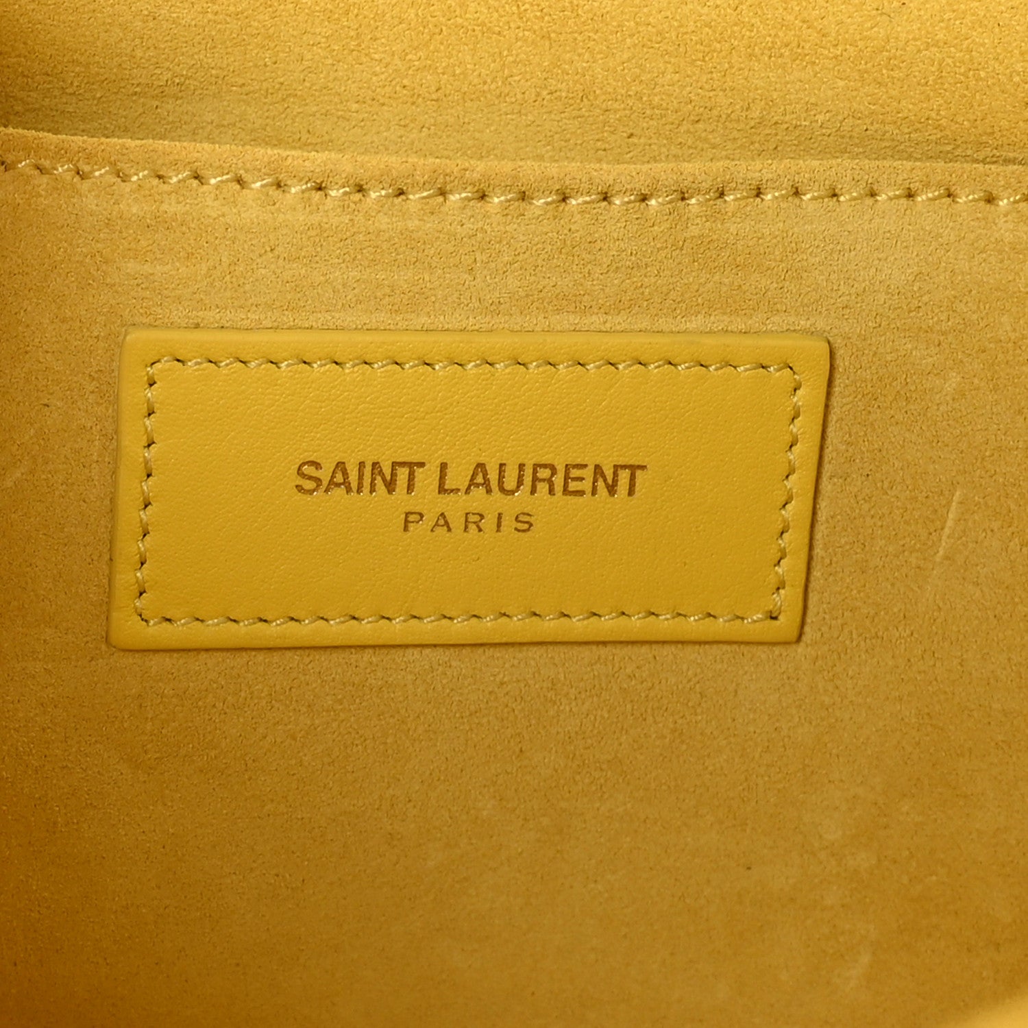 Saint Laurent Calfskin Classic Y Ligne Clutch Soleil 6 of 10