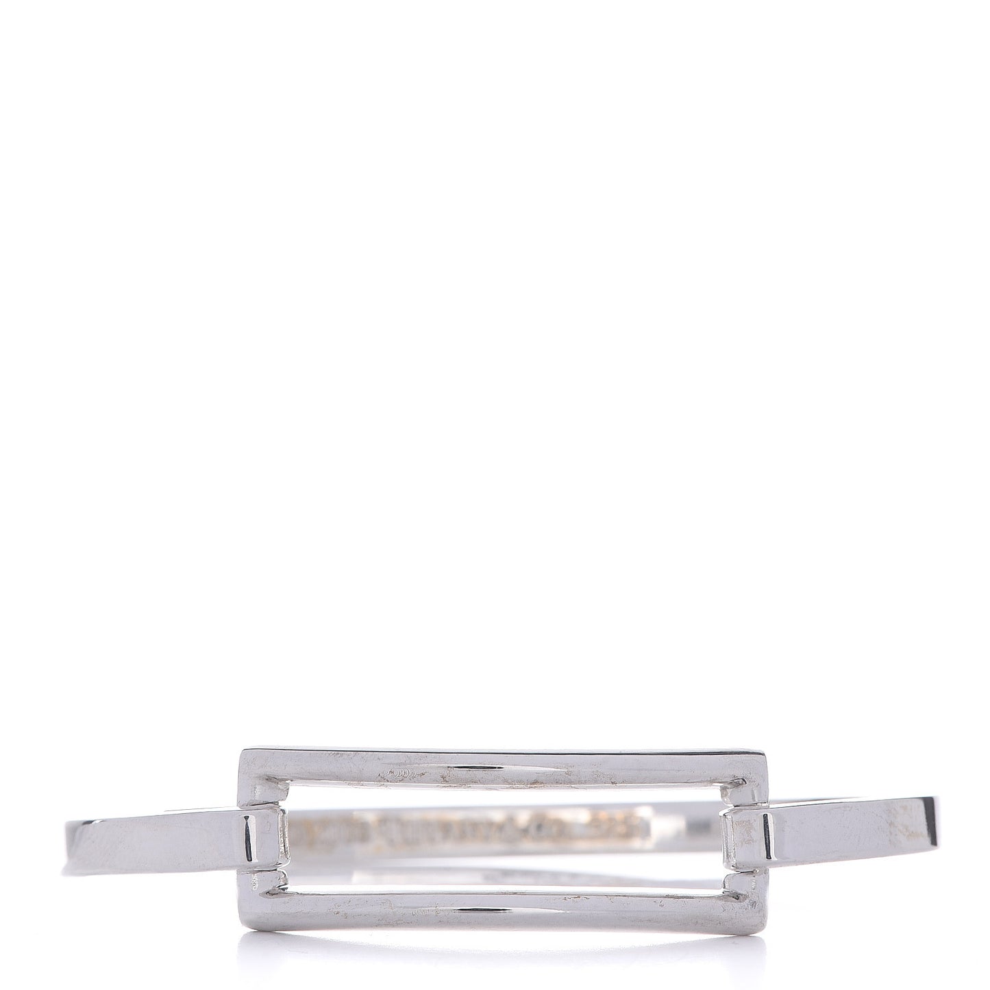 Sterling Silver Rectangle Bangle Bracelet