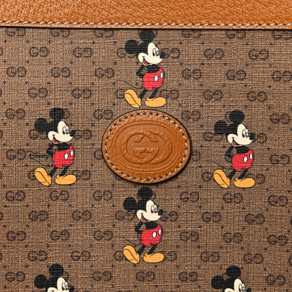 Gucci X DISNEY Mini Vintage GG Supreme Monogram Mickey Mouse Large Shopping Tote Beige Vintage Sun Oil 9 of 12