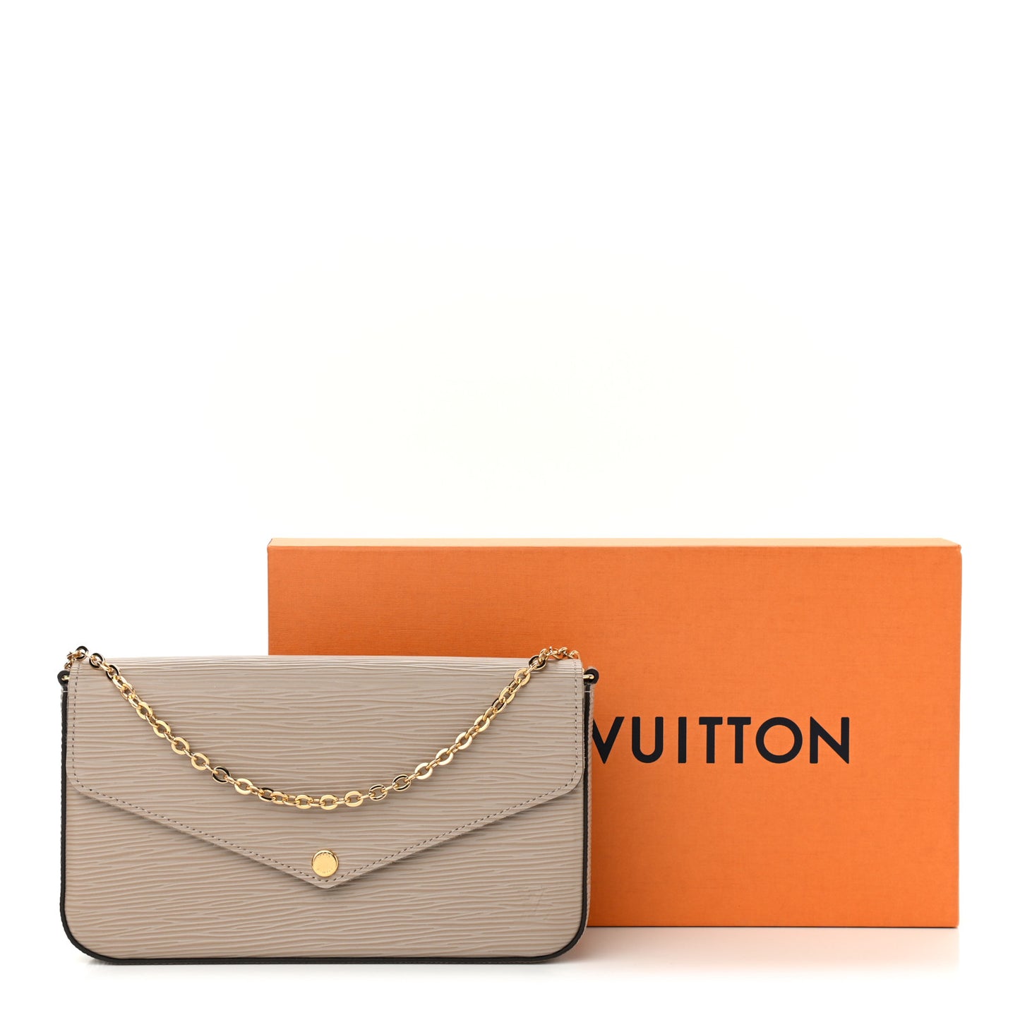 Epi Felicie Pochette Chain Wallet Galet