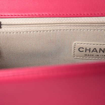 Chanel Lambskin Quilted Large Boy Flap Pink 11 of 11
