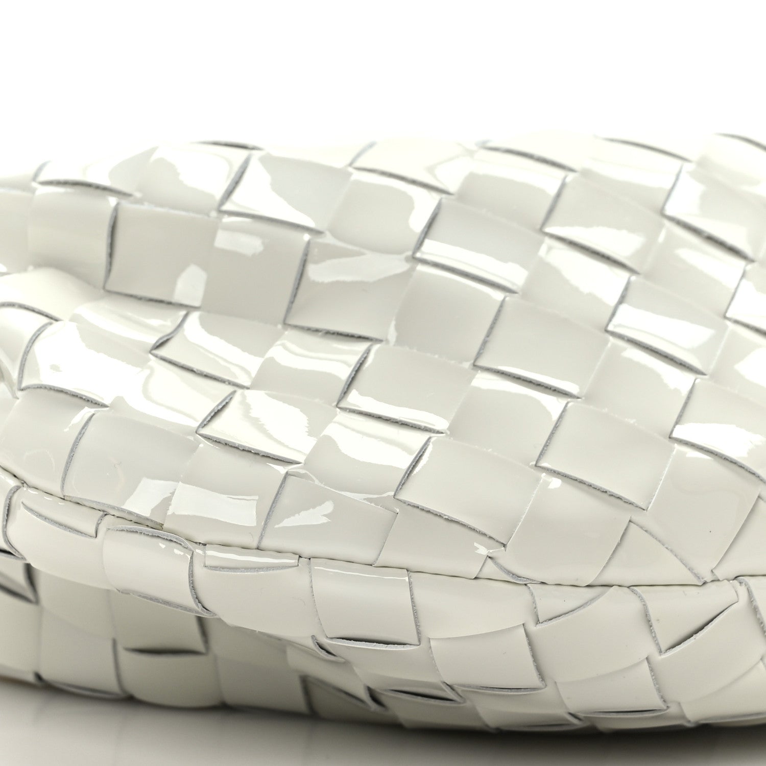 Bottega Veneta Patent Nappa Intrecciato Mini Jodie White 7 of 8