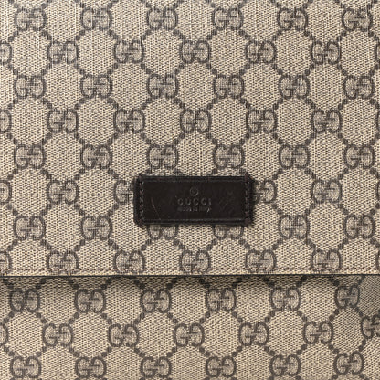 Gucci GG Plus Monogram Messenger Diaper Bag Dark Brown 8 of 10