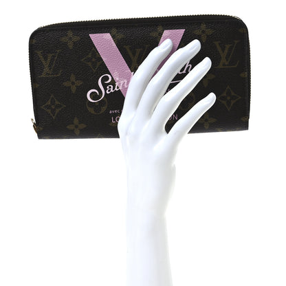 Louis Vuitton Monogram Saint Barth V Zippy Wallet Rose Ballerine 2 of 7