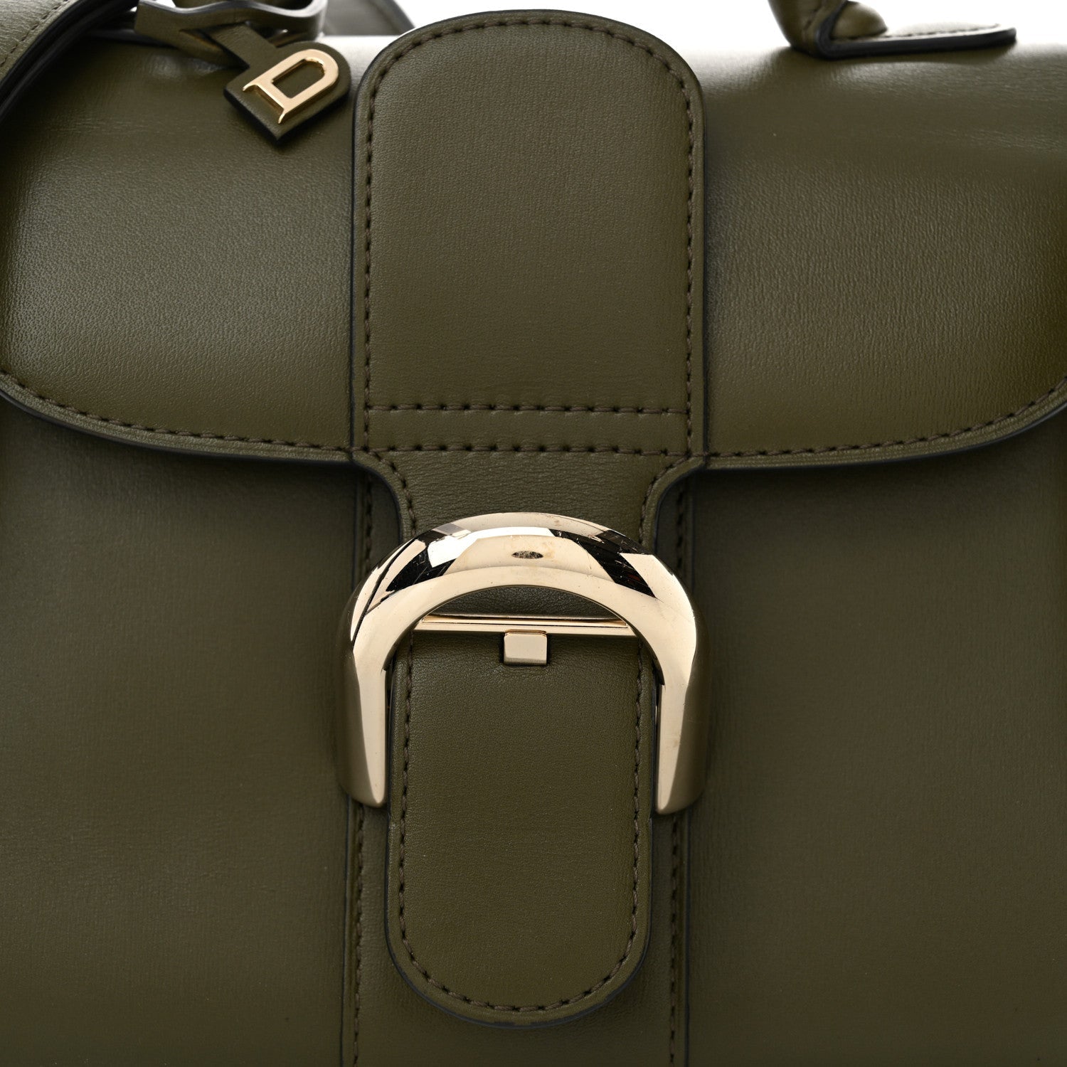 Delvaux Box Calfskin Mini Brillant Satchel Olive 8 of 13