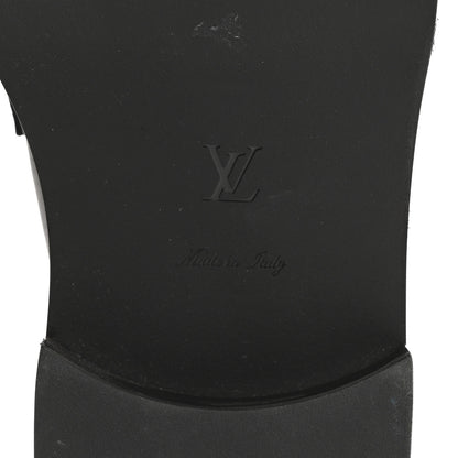 Louis Vuitton Calfskin Oversized Chain Academy Loafers 35 Black 8 of 12
