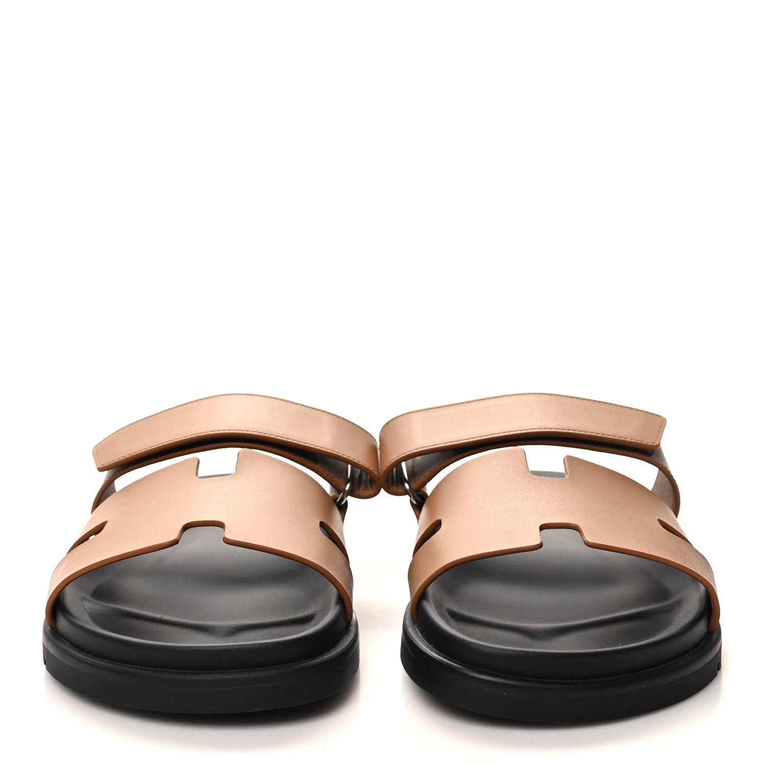 Hermes Calfskin Mens Chypre Sandals 40.5 Naturel 2 of 9