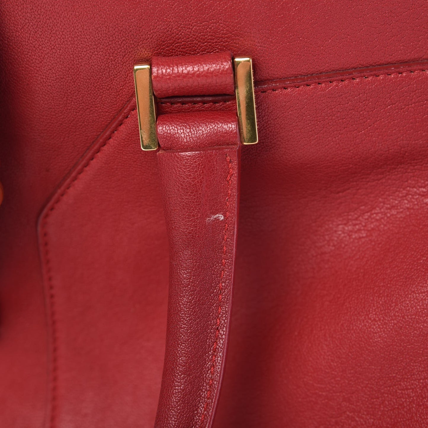 Sheepskin Medium Cabas ChYc Rouge Orient