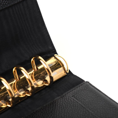 Chanel Caviar CC Medium Ring Agenda Planner Black 12 of 15