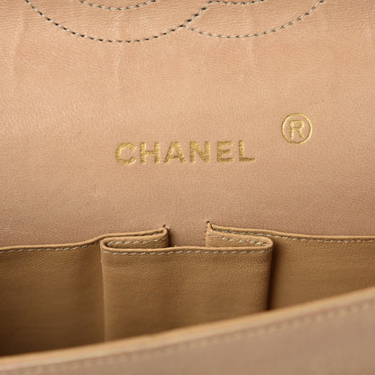 Chanel Lambskin Quilted Medium Bijoux Chain Double Flap Beige 6 of 16