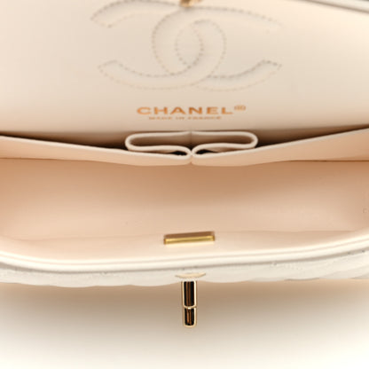 Chanel Caviar Quilted Small Double Flap White 5 of 9