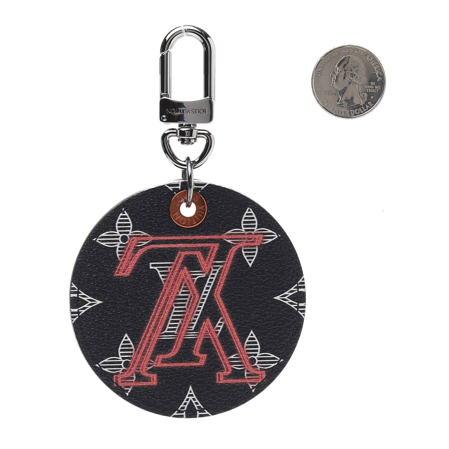 Louis Vuitton Monogram Upside Down Illustre Bag Charm Key Ring 2 of 5