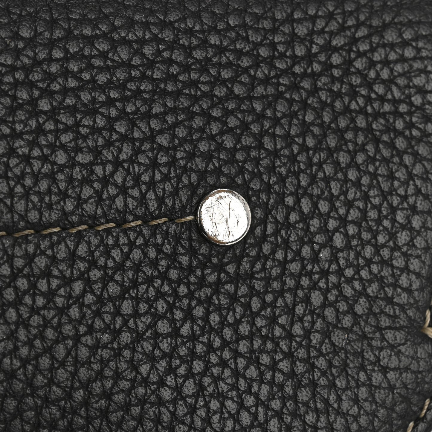 X KAWS Grained Calfskin Saddle Wristlet Black